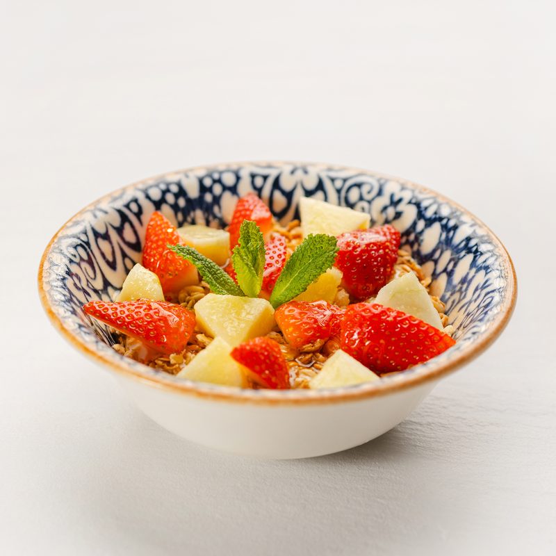 YOGURT, GRANOLA, FRUITS